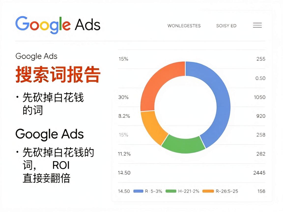Google Ads搜索词报告反着看：先砍掉白花钱的词，ROI直接翻倍