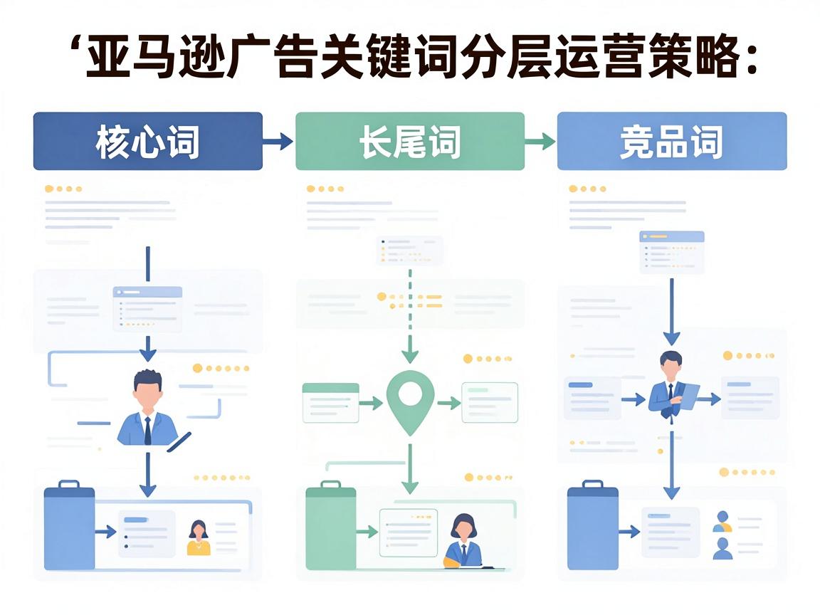 亚马逊广告关键词分层运营策略:核心词、长尾词、竞品词的精细化打法