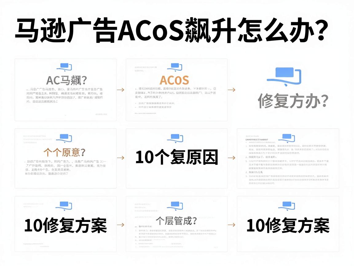 亚马逊广告ACoS飙升怎么办？10个原因和修复方案