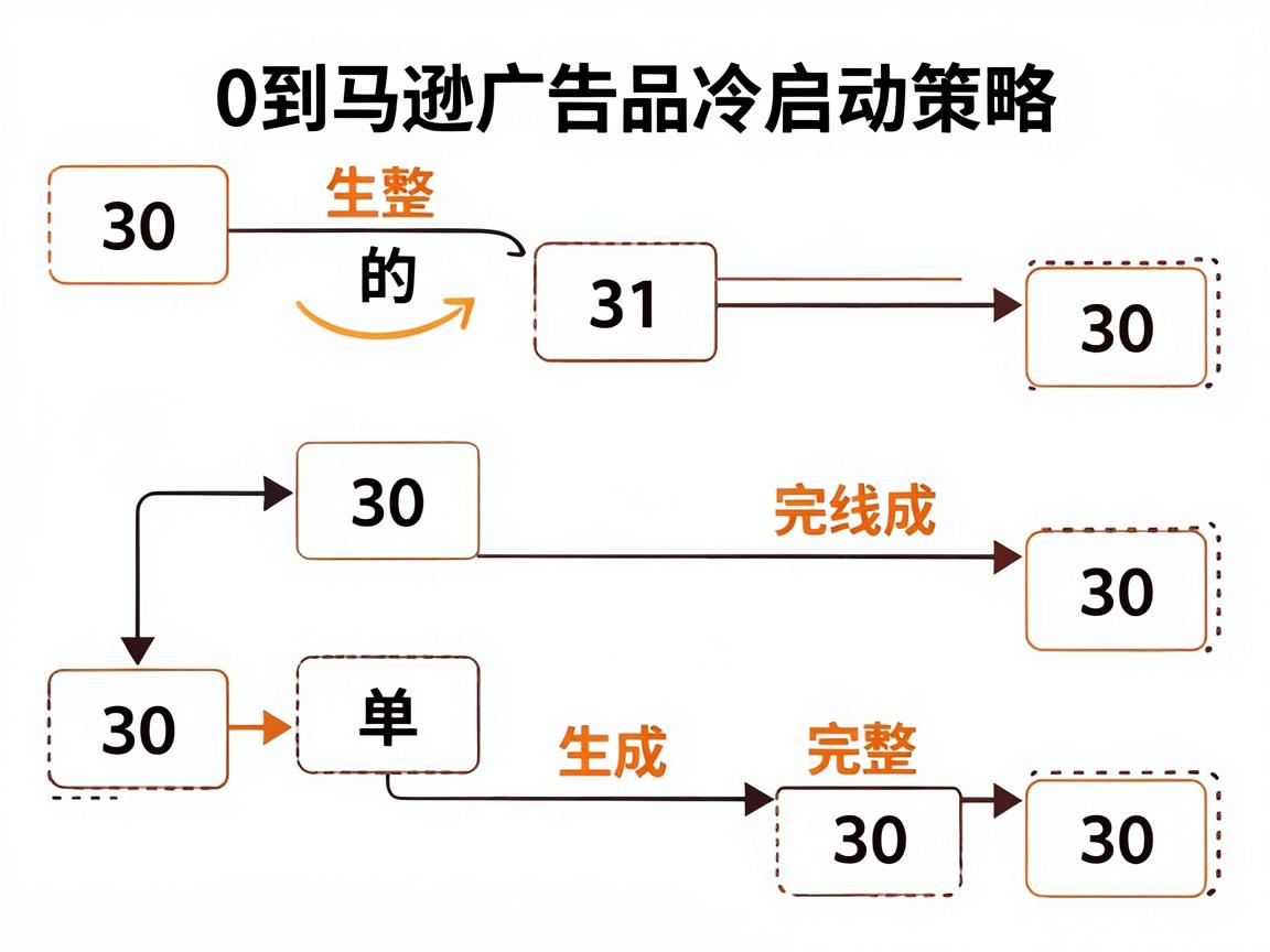 亚马逊广告新品冷启动策略：0到30单的完整路线图