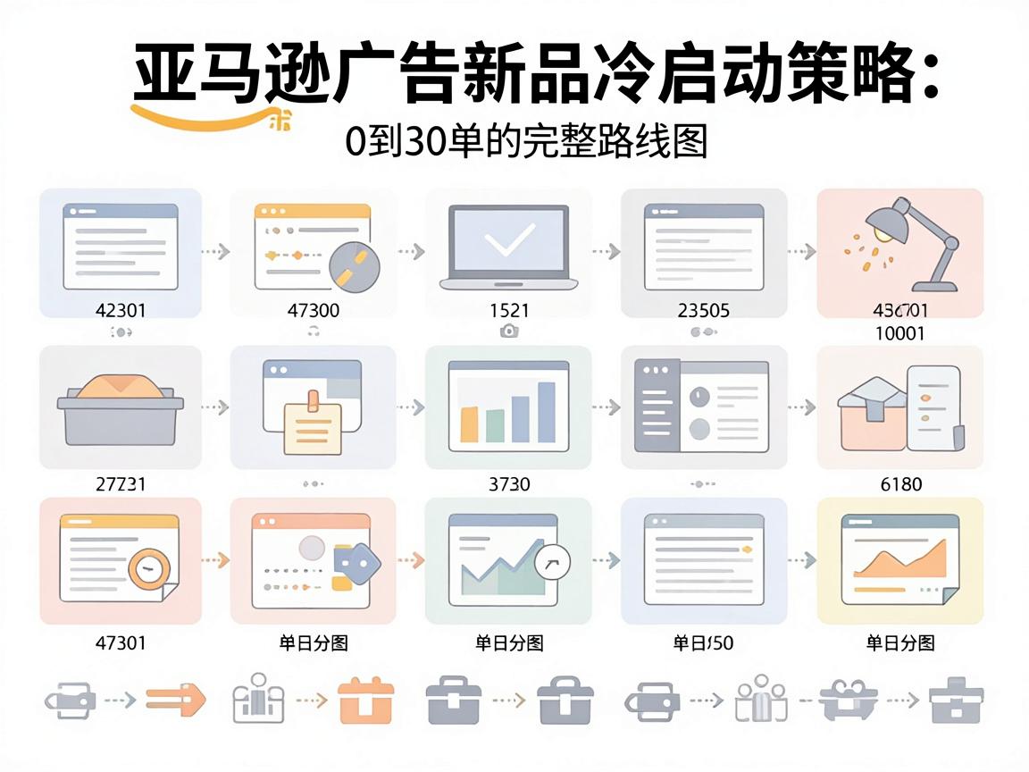 亚马逊广告新品冷启动策略：0到30单的完整路线图