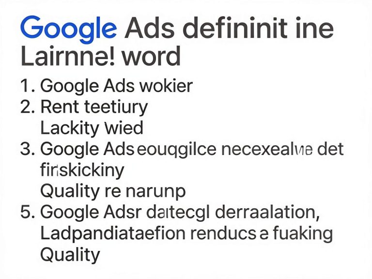 Google Ads否定关键词清理指南：减少无效点击提升广告质量