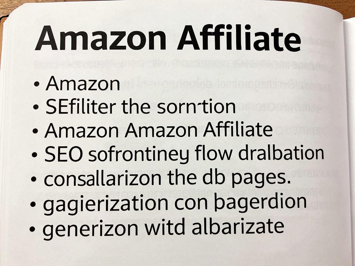 Amazon Affiliate图片SEO优化指南：提升搜索流量与页面转化