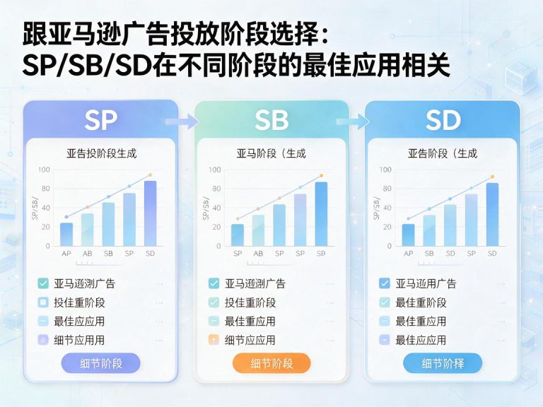 亚马逊广告投放阶段选择：SP/SB/SD在不同阶段的最佳应用