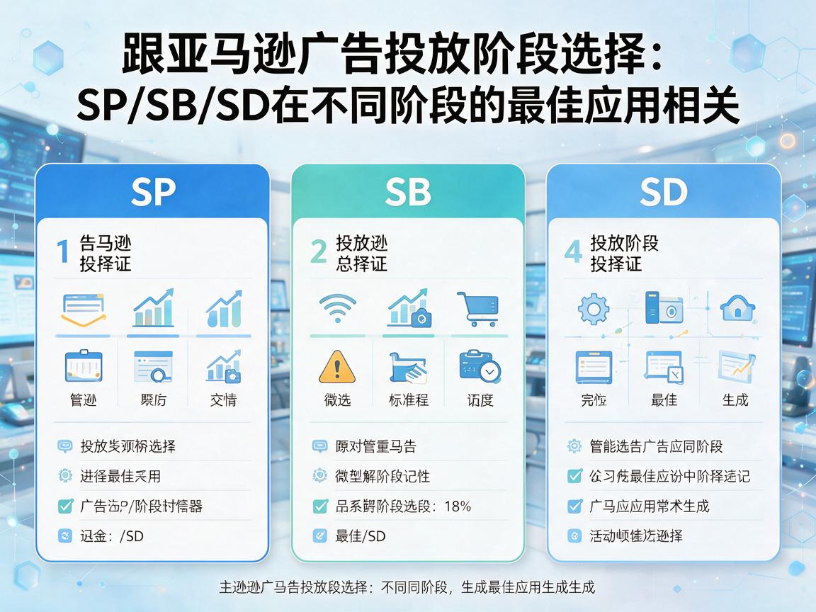 亚马逊广告投放阶段选择：SP/SB/SD在不同阶段的最佳应用