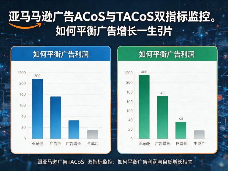 亚马逊广告ACoS与TACoS双指标监控：如何平衡广告利润与自然增长