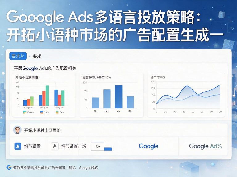 Google Ads多语言投放策略：开拓小语种市场的广告配置