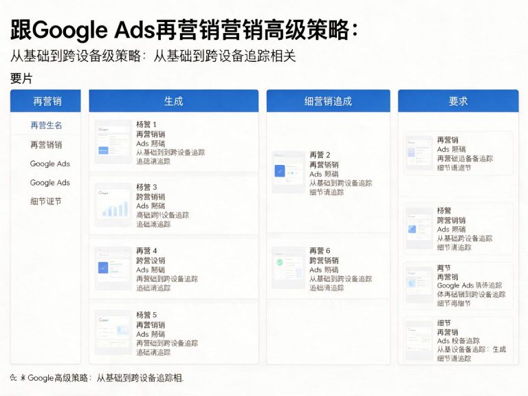 Google Ads再营销高级策略：从基础到跨设备追踪