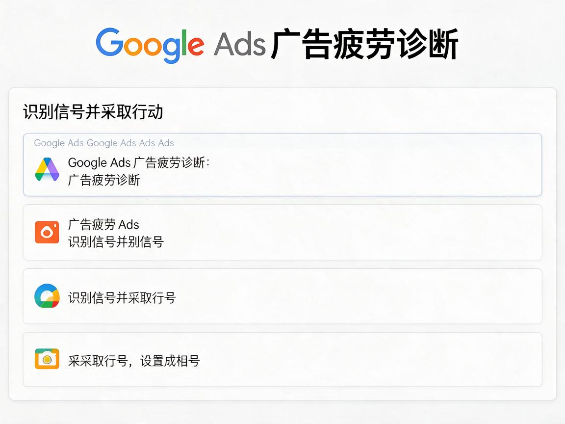Google Ads广告疲劳诊断：识别信号并采取行动