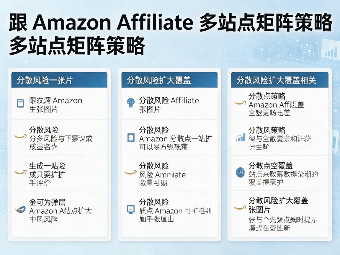 Amazon Affiliate多站点矩阵策略：分散风险扩大覆盖