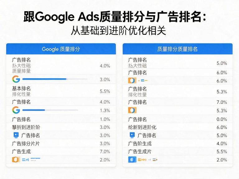 Google Ads质量得分与广告排名：从基础到进阶优化