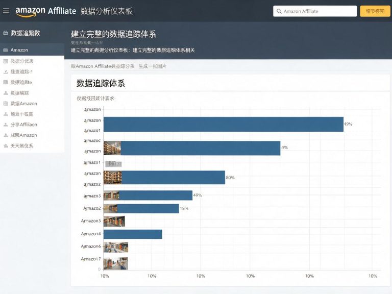 Amazon Affiliate数据分析仪表板：建立完整的数据追踪体系