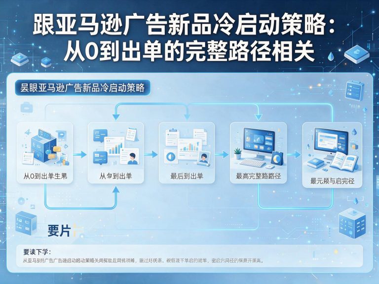 亚马逊广告新品冷启动策略：从0到出单的完整路径