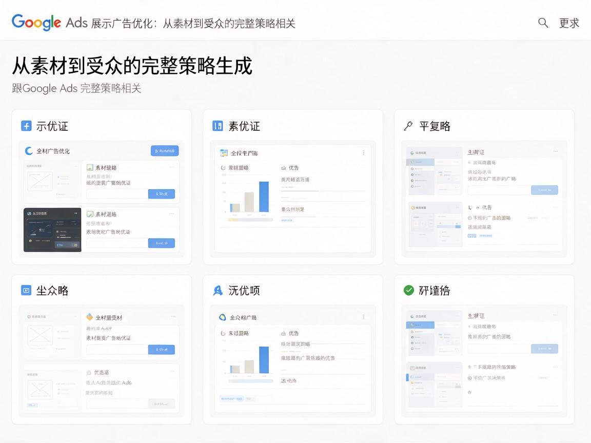 Google Ads展示广告优化:从素材到受众的完整策略