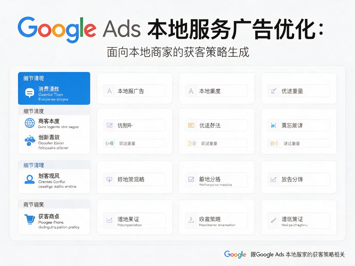 Google Ads本地服务广告优化：面向本地商家的获客策略