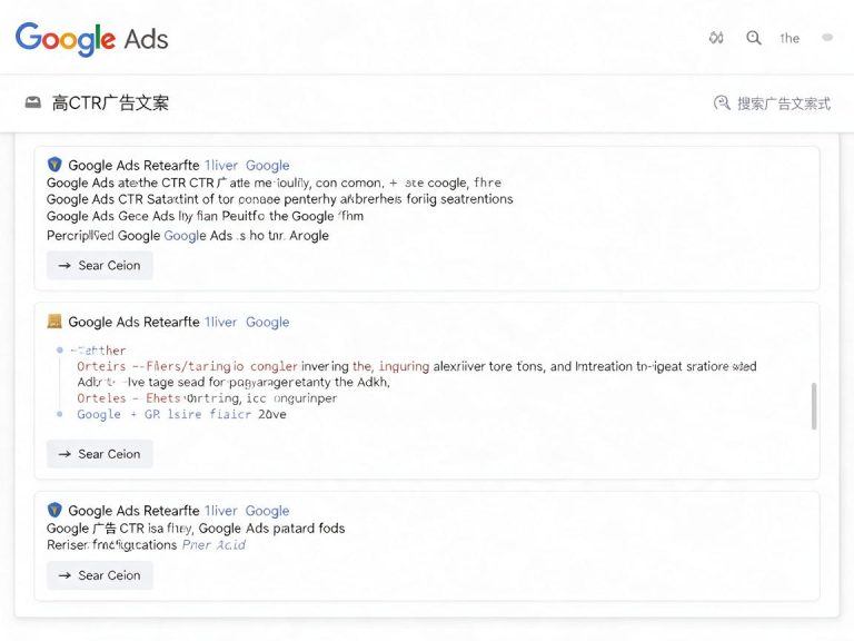 Google Ads搜索广告文案撰写：高CTR广告文案的5个核心公式
