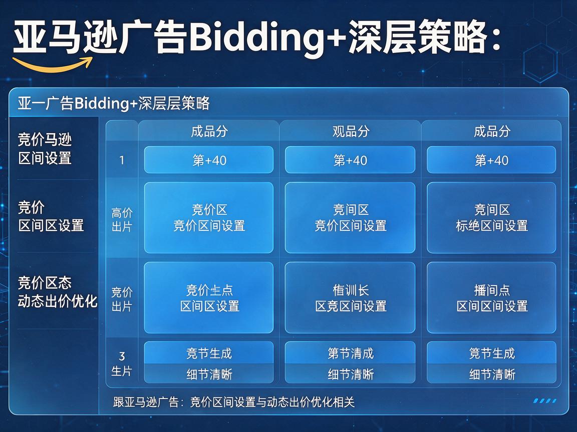 亚马逊广告Bidding+深层策略：竞价区间设置与动态出价优化