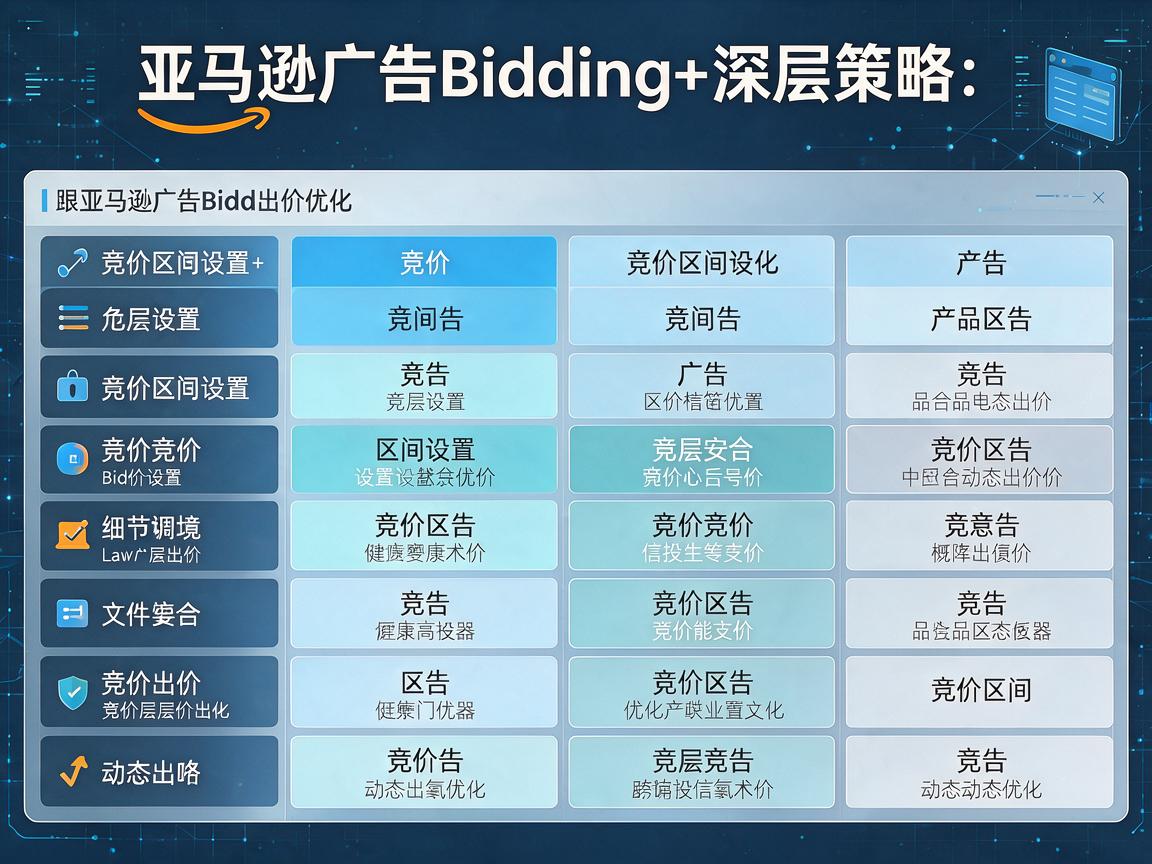 亚马逊广告Bidding+深层策略：竞价区间设置与动态出价优化