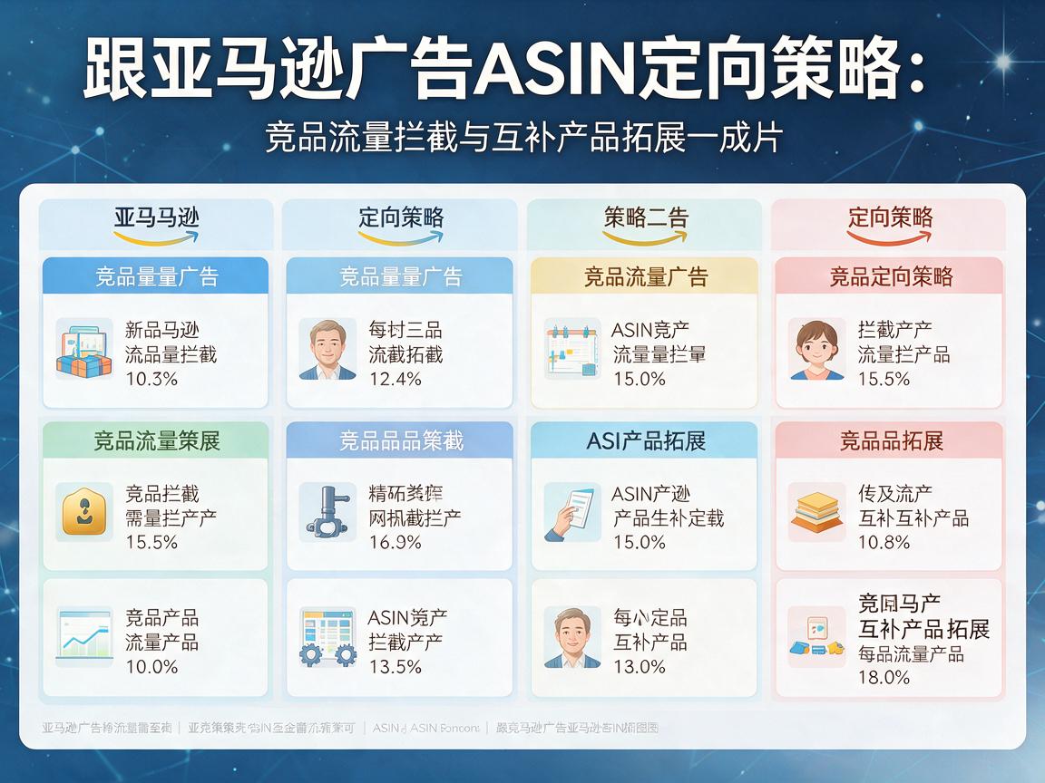 亚马逊广告ASIN定向策略：竞品流量拦截与互补产品拓展