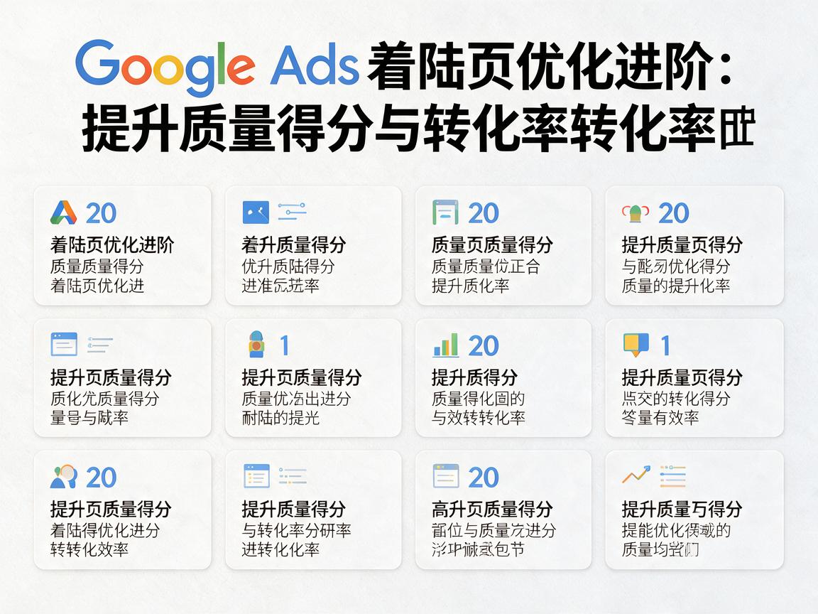 Google Ads着陆页优化进阶：提升质量得分与转化率的20个细节