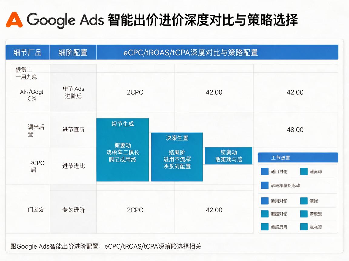 Google Ads智能出价进阶配置：eCPC/tROAS/tCPA深度对比与策略选择