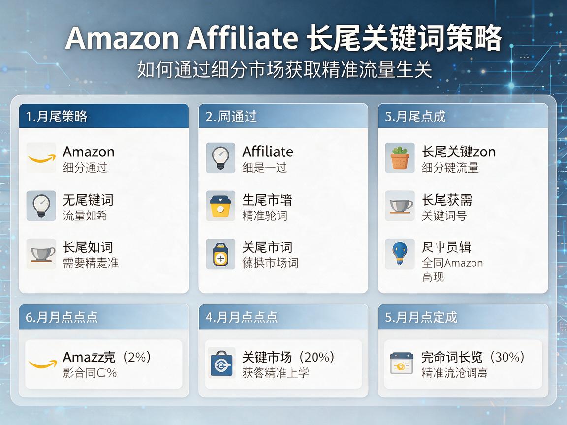 Amazon Affiliate长尾关键词策略：如何通过细分市场获取精准流量