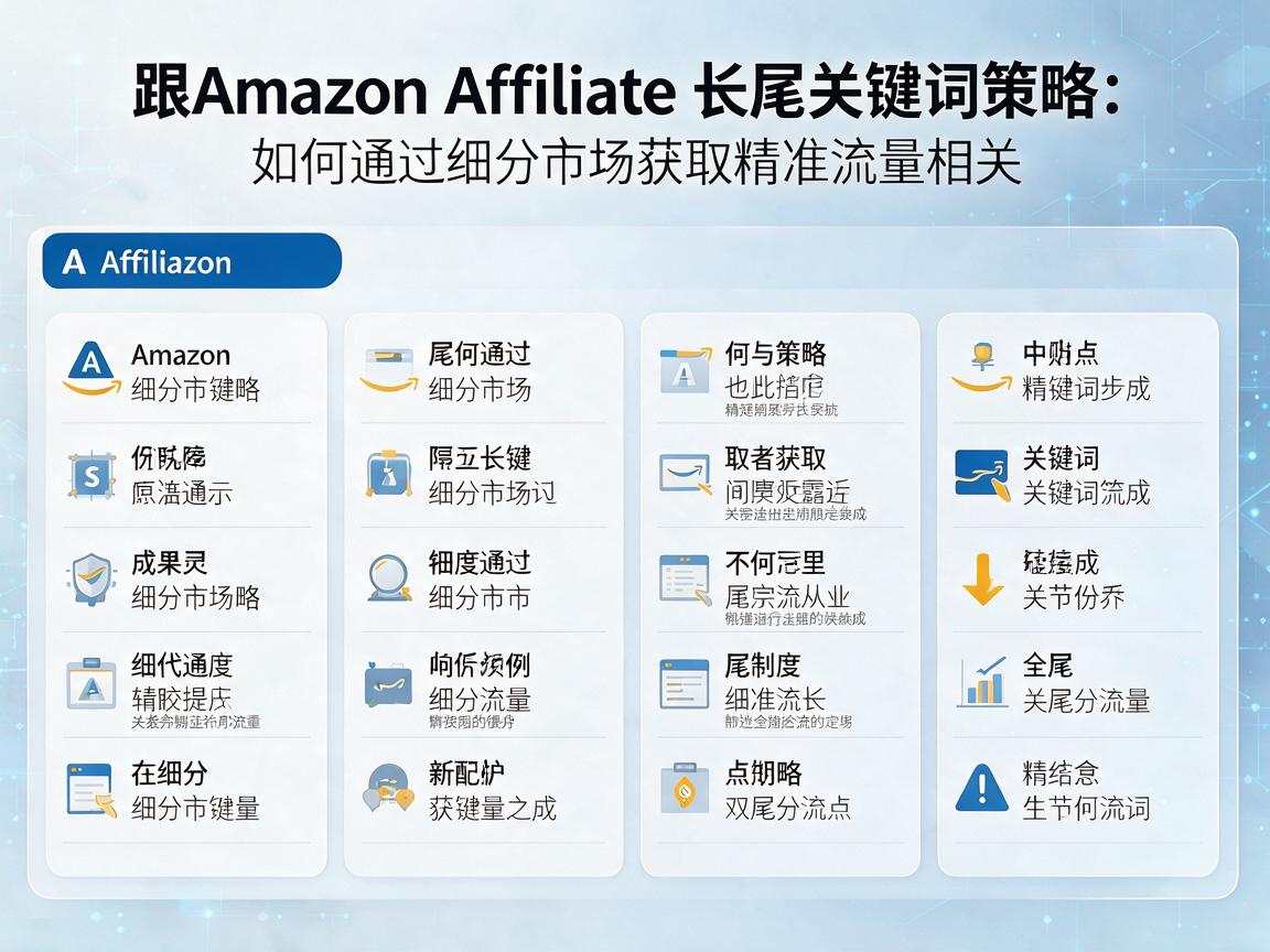 Amazon Affiliate长尾关键词策略：如何通过细分市场获取精准流量