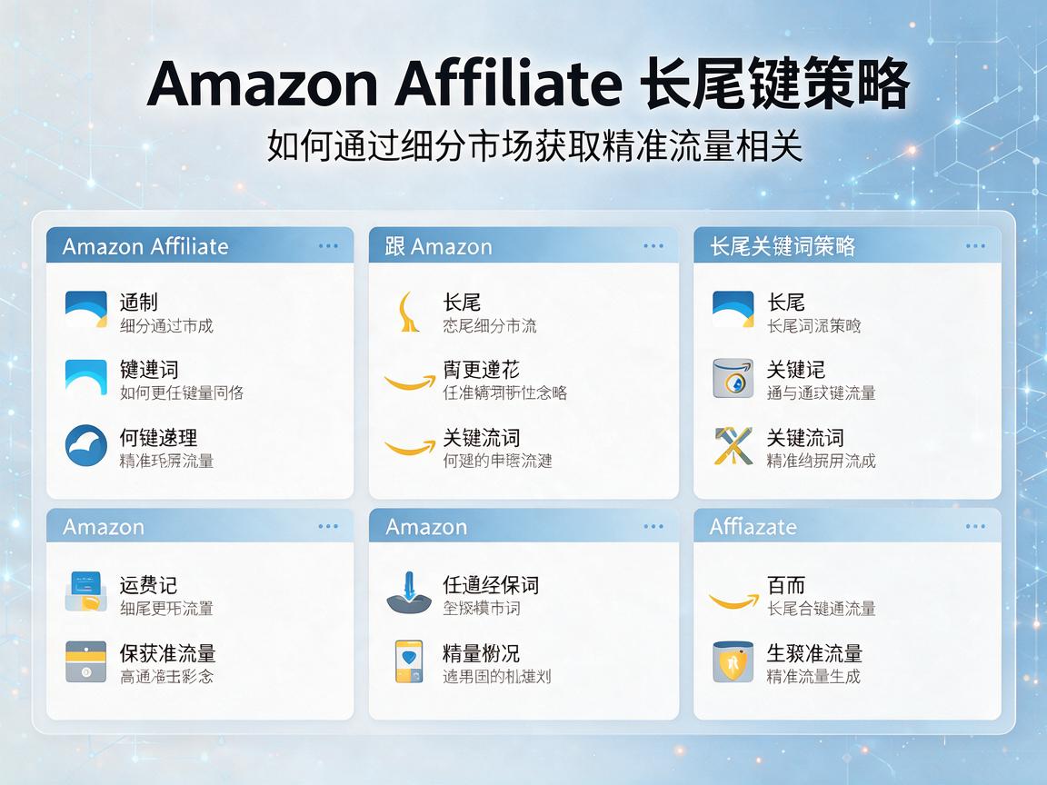 Amazon Affiliate长尾关键词策略：如何通过细分市场获取精准流量
