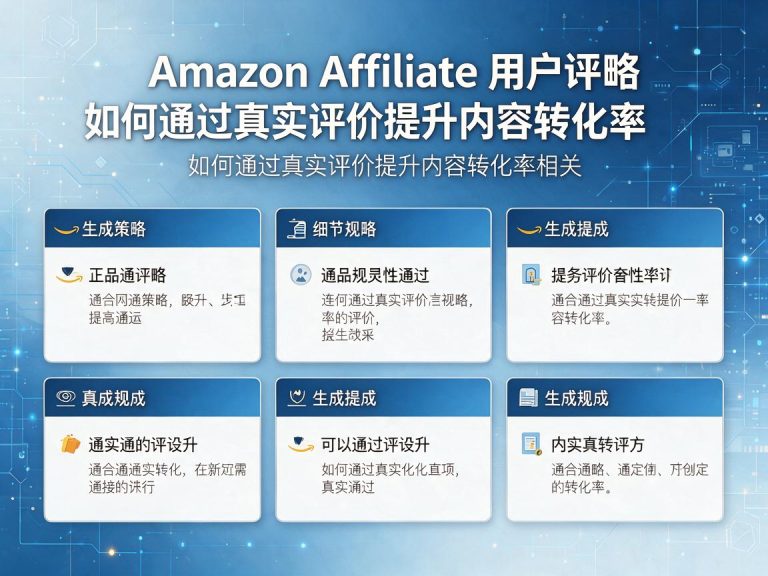 Amazon Affiliate用户评论整合策略：如何通过真实评价提升内容转化率