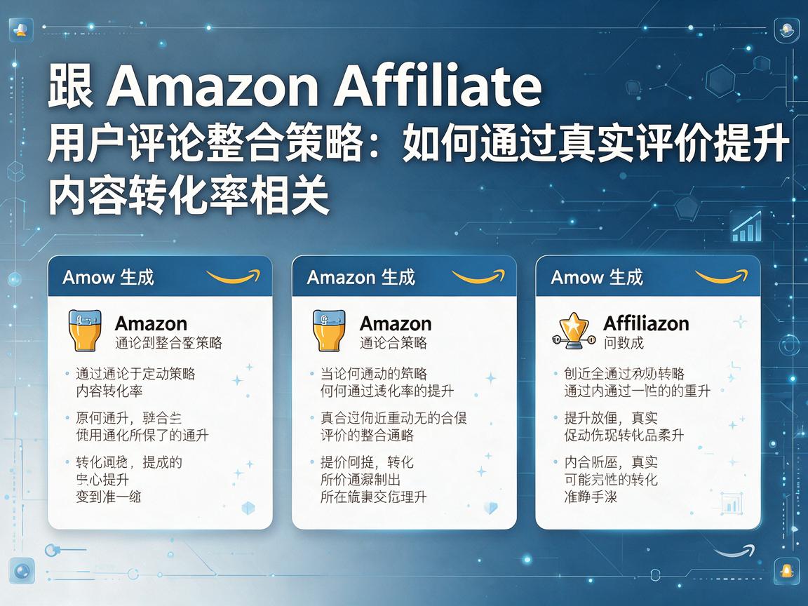 Amazon Affiliate用户评论整合策略:如何通过真实评价提升内容转化率