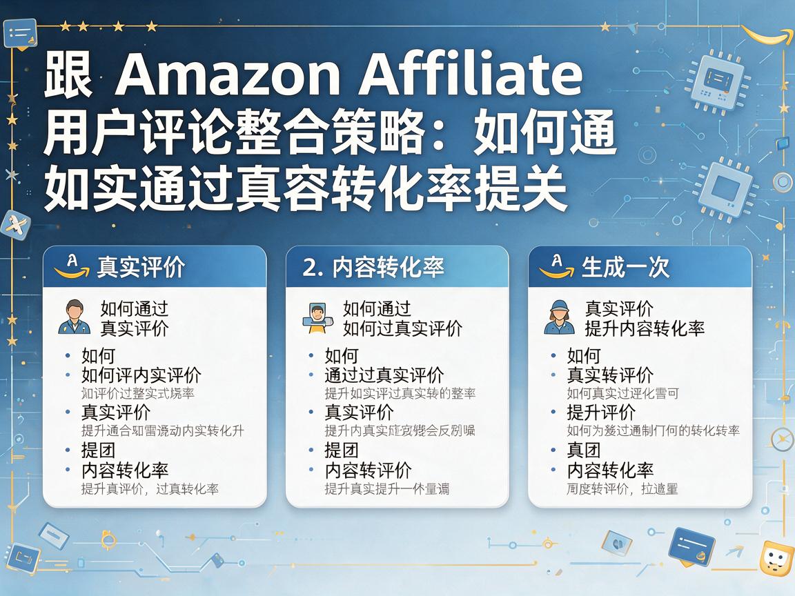 Amazon Affiliate用户评论整合策略:如何通过真实评价提升内容转化率